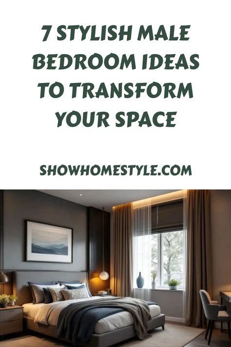 Transforming your bedroom into a stylish retreat can be both fun and rewarding. Whether you prefer a modern minimalist look or a rustic vibe, there are plenty of ideas to help you create a space that reflects your personality. Below, we’ll explore various stylish male bedroom ideas that can turn your space into a comfortable […] Masculine Bedroom Color Palette, White Bedroom Ideas For Men, Young Adult Bedroom Male, Modern Men’s Bedroom, Adult Male Bedroom Ideas, Masculine Bedroom Ideas, Male Bedroom, Male Bedroom Ideas, Teenager Bedroom