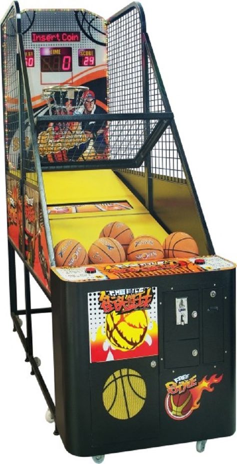 Basketball Arcade Game, Basketball Arcade, Black Christmas Decorations, Arcade Game Machines, Mini Arcade, Basketball Shooting, Cool Tree Houses, Arcade Game Room, Diy Workbench