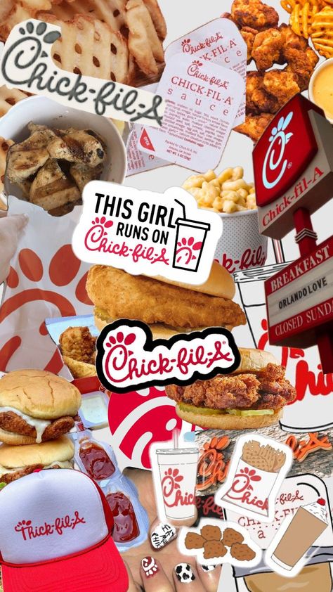 Cute Chick-fil-A background or pfp 🤍🖤❤ Chick Fil A Drawing, Chick Fil A Background, Chick Fil A Wallpaper, Chick Fa La, Cute Food Wallpaper, Drawing Wallpaper, Food Wallpaper, Aesthetic Things, Chick Fil A