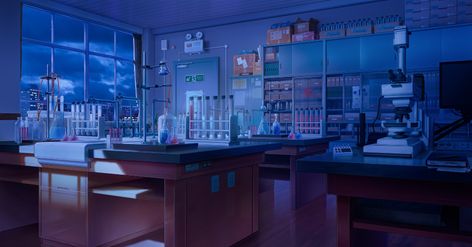 ArtStation - School laboratory, ero jiang Animated Christmas Wallpaper, School Laboratory, Bedroom Layout Design, Classroom Background, Anime Places, Anime Classroom, Episode Backgrounds, Bedroom Layout, Hd Anime