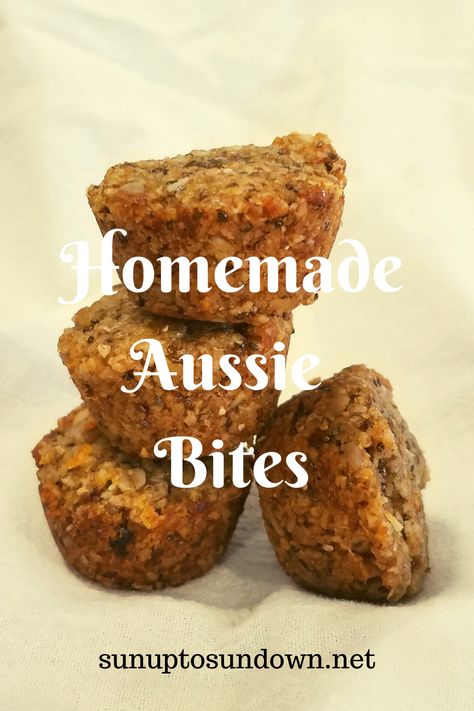 Auzzie Bites, Aussie Bites Recipe Pioneer Woman, Mmmuffins Copycat Recipes, Diy Made Good Granola Bites, Copycat Aussie Bites, Diy Aussie Bites, Homemade Aussie Bites, Homemade Bobos Bites, Copycat Bobo's Oat Bites