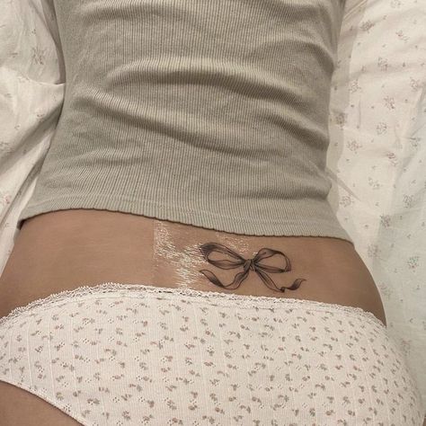 Cute Tats, Ribbon Tattoos, Bow Tattoo, Cute Little Tattoos, Dainty Tattoos, Girly Tattoos, Little Tattoos, Dope Tattoos, Piercing Tattoo