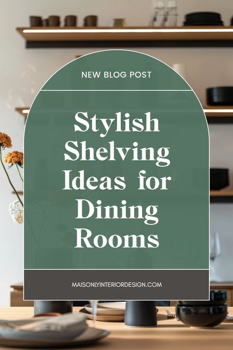 Looking to enhance your dining room's aesthetic and functionality? Check out these stylish shelving ideas! From open shelves to elegant units, learn how to beautifully combine storage and decoration in your space. Explore creative ways to showcase dinnerware, favorite books, and unique decor while keeping everything organized. Perfect for small spaces, these solutions provide ample storage without compromising style. Whether you prefer rustic wood or modern metal, we've got suggestions that fit your taste and make a statement. White Serving Dishes Display, Decorating Dining Room Shelves, Styling Dining Room Shelves, Open Shelving Dining Room, Shelf Decor Dining Room, Built In Shelves Dining Room, Shelves In Dining Room, Decorating Built In Shelves, Decorating Built Ins