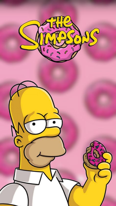 .. Homer Simpson Donut Wallpaper, Homer Simpson Donuts, Simpsons Donut, Famous Art Paintings, Bart Simpson Art, Simpson Wallpaper Iphone, Kaws Wallpaper, Trippy Iphone Wallpaper, Simpsons Drawings