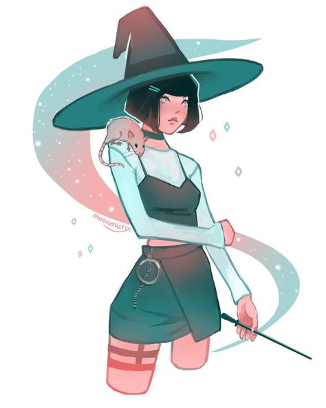 Modern Witch Outfit, Persona 5 Ann, Magic Clothes, Witch Drawing, Nature Witch, Witch Characters, Witch Girl, Witch Design, Modern Witch