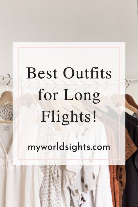 The best airplane outfit for long haul flights. Best airplane outfits and what to wear when it goes from cold to warm on a long flight. Travel outfits in the summer, or wherever your destination takes you. #airplaneoutfitideas #comfyairplaneoutfit #airplaneoutfitwinter #airplaneoutfitsummer Clothes For Plane Travel, Work Flight Outfit, Aeroplane Outfit Summer, Clothes For Long Haul Flight, Overseas Flight Outfit, Long Haul Flight Outfit Summer, Airline Outfits Travel, Comfy Airport Outfit Long Flight, Long Airplane Ride Outfit