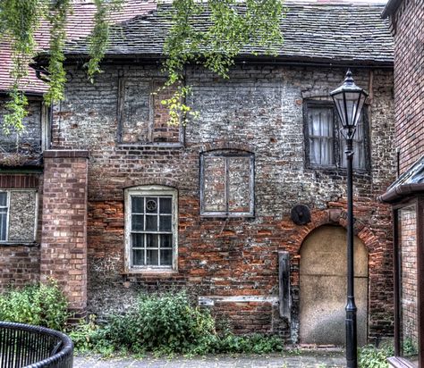 Old buildings in Gurney’s Lane in Droitwich Spa, Worcestershire Droitwich Spa, Business And Pleasure, Old Door, Brick And Mortar, Travel Bugs, Old Buildings, Old Cars, House Plans, Art Inspiration