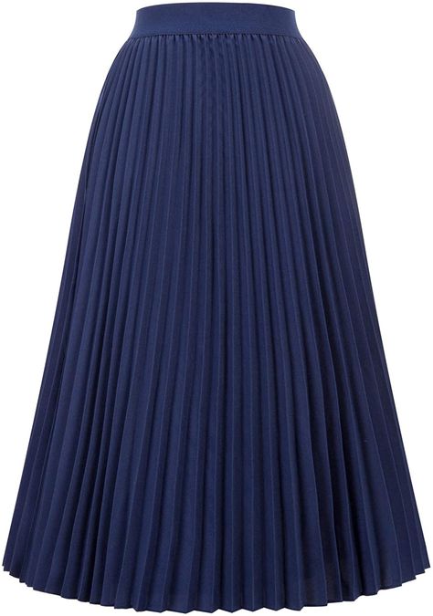 Plated Skirt, Accordion Skirt, Blue Pleated Skirt, Rok Plisket, Floral Pleated Skirt, Long Skirt Outfits, Travel Clothes Women, Pleated Long Skirt, Long Skirts For Women