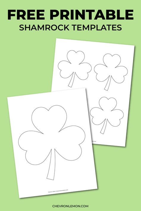 Free printable shamrock templates Shamrock Patterns Free Printable, Shamrock Template Free Printables, Free Shamrock Printable, Trefoil Template Printable, Shamrock Outline Printable, Small Shamrock Template Free Printable, Printable Shamrock Template, Four Leaf Clover Printable Free, St Patrick’s Day Templates