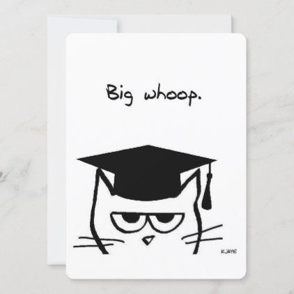 Funny Graduation Announcement Cat Graduation, High School Graduation Cards, Graduation Announcements High School, Funny Graduation Cards, Graduation Cards Handmade, Cool Stationery, Graduation Announcement Cards, Grad Cards, Graduation Funny