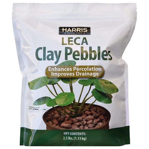 Harris LECA Expanded Clay Pebbles for Plants, 2.5lb for Indoor, Outdoor and Hydroponic Growing Plants Monstera, Plant Bud, Snake Plants, Hydroponic Growing, Hydroponic Plants, Fire Clay, Garden Guide, Clay Soil, Peat Moss