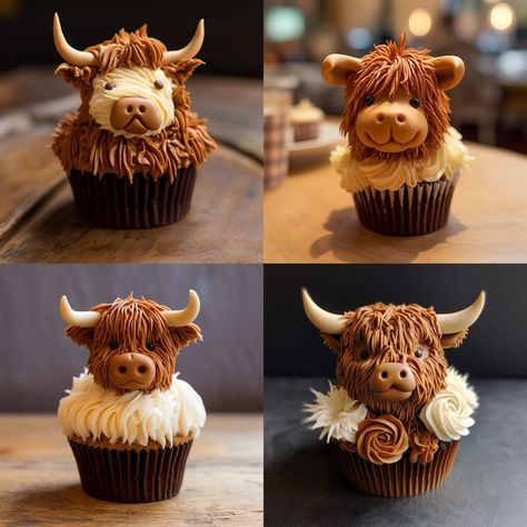 I don't know who I have in my life that can do this but I need these for my birthday please💜 June 11th. K? Thanks💜 Cow Birthday Cake, Cow Food, I Love Cows, Cow Cupcakes, Farm Animal Cupcakes, Cow Cakes, Farm Cake, Cupcake Cake Designs, Cow Birthday