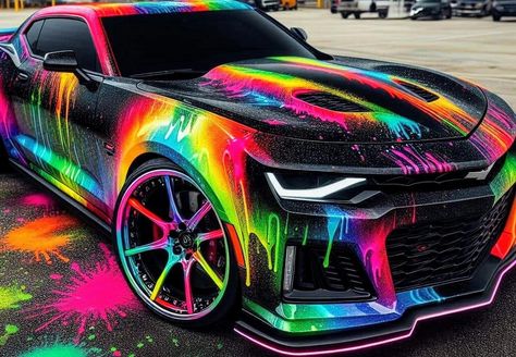 Custom Cars Paint Colors, Car Wrap Colors, Cool Car Wraps, Galaxy Car, Car Paint Colors, Car Paint Jobs, Custom Cars Paint, Pimped Out Cars, Cool Car Pictures