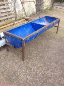 Cow Trough, Cow Feeder, Cow Shed Design, Sheep Feeders, Farming Activities, Cattle Facility, Cattle Pens, Cattle Feeder, Cow Food