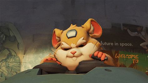 Overwatch Gifs, Mech Suit, Overwatch 2, Wrecking Ball, Blizzard Entertainment, Anime Couples Drawings, Chipmunks, Overwatch, Funny Gif