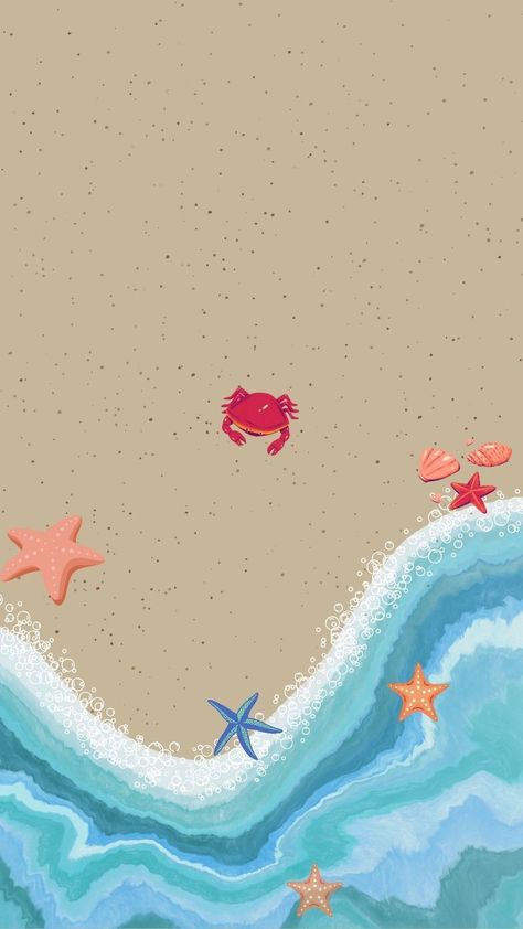 Cute Minimal Wallpaper, Cute Beachy Wallpapers, Phone Wallpaper Minimal, Mar Aesthetic, Cute Summer Wallpaper, Iphone Wallpaper Summer, Subtle Wallpaper, Minimalism Wallpaper, Beachy Wallpapers