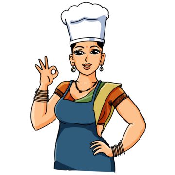 Lady Chef Logo, Woman Cooking Illustration, Chef Woman, Chef Character, Chef Vector, Chef Illustration, Chef Clipart, Oil Branding, Chef Cartoon