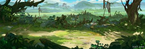 ArtStation - The ancient battlefield, yu haitao Anime Background Battlefield, Battlefield Fantasy Art, Fantasy Battlefield Background, Battlefield Background, Battlefield Art Medieval, Ancient Battlefield, Medieval Battlefield, Ancient Background, Cory Loftis