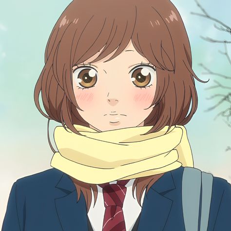 Futaba Yoshioka, Blue Springs Ride, Shojo Anime, Ao Haru, Ao Haru Ride, Anime Cover Photo, Marvel Spiderman Art, Cute Anime Profile Pictures, Anime Baby