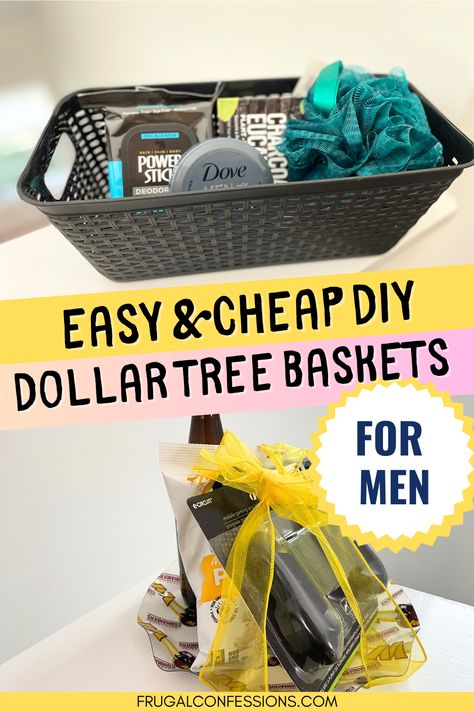 Diy Dollar Tree Gifts For Him, Father Valentines Day Gift, Dollar Store Gift Basket Ideas For Boyfriend, Diy Anniversary Gifts For Him Dollar Tree, Men Gift Bags Ideas, Dollar Tree Gift Basket Ideas For Him, Mens Gift Basket Ideas Birthdays, Dollar Tree Gift Basket, Dollar Tree Gifts For Him