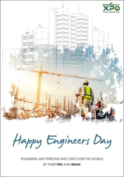 You are the one who can create anything with your brains and creativity because you are an engineer…. Wishing you a very Happy Engineer's Day. #creativity #engineer #innovation #engineering #HappyEngineersDay #engineer #visvesvaray Happy Engineer's Day Wishes, Engineering Poster, Basic Computer Skills, Happy Engineer's Day, Good Morning Posters, Compound Wall Design, Engineers Day, Basic Computer, غلاف الكتاب