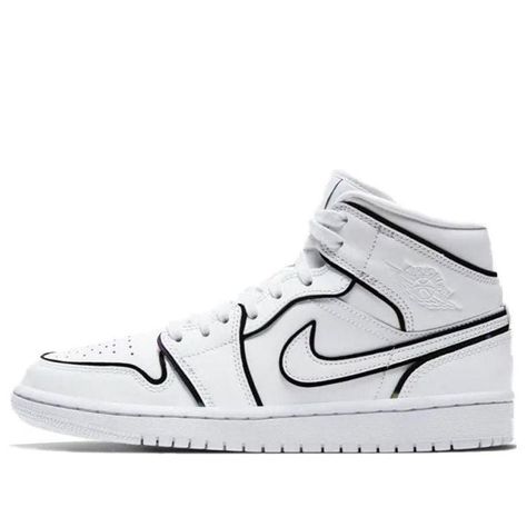 Clean White Leather, Wmns Air Jordan 1, Vapour Max Nike, Nike Sacai, White Basketball Shoes, Low Air Jordan 1, Air Jordan 1 Mid Se, Nike Air Jordan 1 Mid, Womens Air Jordans