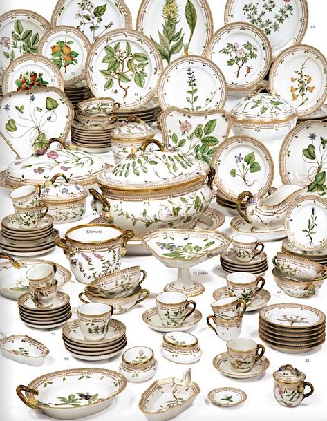 Green White Decor, Royal Copenhagen China, Fine China Dinnerware, Royal Copenhagen Porcelain, Fine Dinnerware, Flora Danica, Alice Tea Party, Vintage Dishware, Ceramic Dinnerware Set