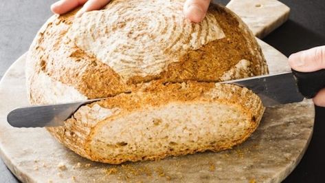 Wheat Berry Bread, Wheat Berry Bread Recipe, Berry Bread, Rolls Bread, Homemade Bread Recipe, Wheat Berry, Homemade Flour, Rustic Bread, Wheat Berries