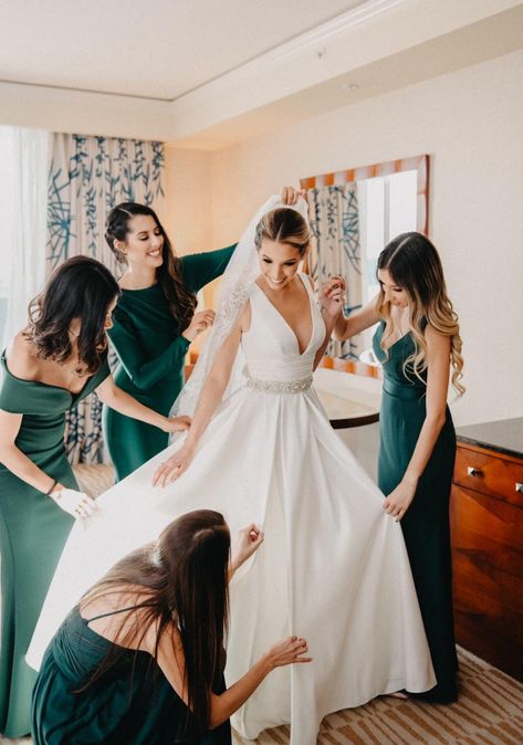 Bridesmaids Bridesmaid Poses, Bridesmaid Pictures, Wedding Dresses A, Bride Ideas, Summer Wedding Dress Beach, Wedding Dresses A Line, Wedding Bridesmaids Dresses Blue, Bride Pictures, Davids Bridal Wedding Dresses