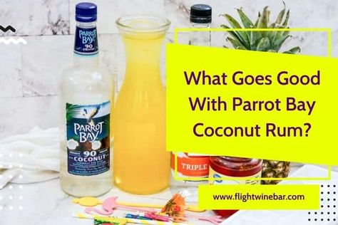 When you think of tropical libations and carefree summer days, Parrot Bay Coconut Rum is sure to come to mind. Whether sipping it neat or mixed in a refreshing cocktail, this sweet yet subtly spiced spirit has quickly become one of the most beloved ingredients in any bar. But what goes well with this coconut delight? In today's blog post, we're taking a closer look at some different flavor profiles that pair perfectly with Parrot Bay Coconut Rum - from crisp citrus to fluffy cream and more! Read Parrot Bay Coconut Rum Drinks, Parrot Bay Drinks Recipes, Coconut Vodka Drinks, Light Summer Cocktails, Pineapple Rum Drinks, Sprite Recipe, Sunrise Drink, Coconut Delight, Coconut Rum Drinks