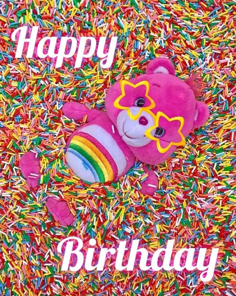 Care Bear Happy Birthday, Happy Birthday Care Bears, Care Bears Birthday, Happy Birthday Wishes Pics, Birthday Wishes Pics, Funny Happy Birthday Wishes, Birthday Greetings Funny, Birthday Bear, Birthday Greetings Friend