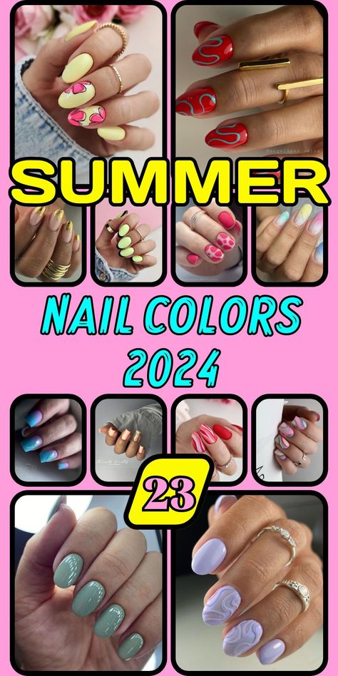 This season, the best summer nail colors 2024 offer a range of options from dark hues to bright, trendy tones. Suitable for any nail type and shape, these colors come in both gel and SNS formulations, perfect for achieving a solid, long-lasting look. These top picks are designed to complement pale skin and provide plenty of ideas for simple or elaborate nail designs. Summer Sns Nails 2024, Dip Powder Nails Summer 2024, Sns Nail Colors, Trending Summer Nail Colors, Sns Nails Designs, Best Summer Nail Color, Sns Nails Colors, Summer Nail Colors, Pretty Manicures