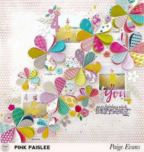 Scrapbook Embellishments Diy, Scrapbook Design Layout, Paige Evans, Pink Paislee, Embellishment Diy, Scrapbook Sketches, Outdoor Event, Punch Art, Scrapbook Page Layouts