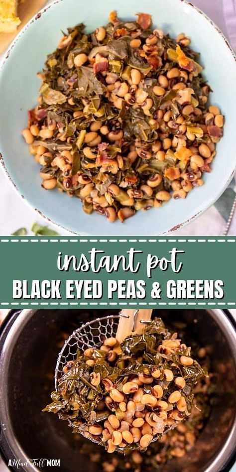 Black Eye Peas And Collard Greens Crock Pot, Black Eyed Peas And Collard Greens Instant Pot, Blackeyed Pea Recipes Instant Pot, Blackeyed Peas In Instant Pot, Pressure Cooker Black Eyed Peas, Black Eyed Peas And Collard Greens, Instant Pot Black Eyed Peas Recipe, Black Eyed Peas Instant Pot, Black Eyed Peas Collard Greens