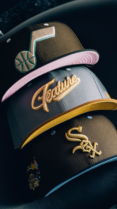 Enjoy 50% OFF FEATURE x New Era collections now online with code: FINALSALE Shop now: https://feature.com/collections/new-era Snapbacks Girls, Streetwear Caps, Custom Fitted Hats, Swag Hats, Streetwear Hats, Dope Hats, Nfl Hats, T Shirt Design Template, Personalized Hats