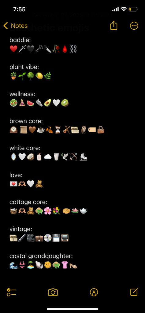 New Emojis 2023, Aesthic Emoji Combos, Book Emoji Aesthetic, Cottage Core Captions, Emo Emoji Combos, Cottagecore Emoji Combos, Grunge Emojis Combos, Spiritual Emojis Combos, Dark Feminine Emoji Combo