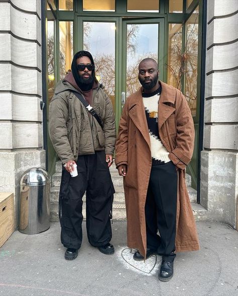 Greg Ntore on Instagram: "What you ratin’ the coat on the right ? 11/10 for me fr #mensfashion #ootdmen #styleblogger #paris #fashionweek #stylemen #fashionblogger" Ootd Men, Fashion Blogger, Fashion Week, Paris, 10 Things, Instagram