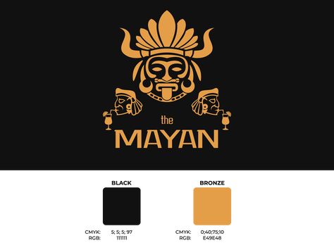 Mayan Graphic Design, Mayan Packaging Design, Mayan Logo, Mayan Design, Unique Logo Design, Visual Branding, House System, Graphic Design Adobe, Unique Logo