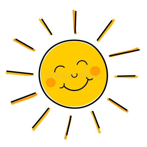 Smiling sun vector. Drawing of happy smiling sun. Vector illustration #Sponsored , #Ad, #paid, #sun, #Drawing, #Vector, #vector Sun Vector Illustration, Sun Vector, Smiling Sun, Vector Illustration, Sun