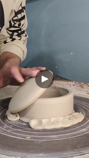 How to make a lidded jar ❤️
•••
Follow @lobashpottery for more! | By The Ceramic SchoolFacebook Ceramic Cookie Jar Ideas, Cookie Jar Ideas, Ceramic Cookie Jar, Jar Ideas, Fingers Crossed, Crossed Fingers, Jar Lids, Cookie Jars, Cookie Jar