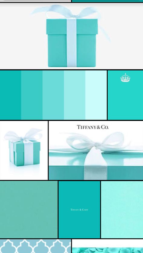 Tiffany Blue Palette, Tiffany Co Invitation, Tiffany Packaging, Tiffany And Co Packaging, Tiffany & Co Backdrop, Tiffany Room, Tiffany Box, Black Color Palette, Gold Color Palettes