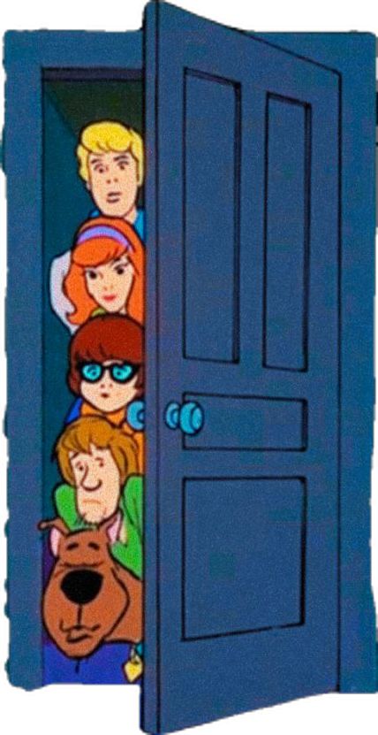 Scooby Doo Scrapbook Layouts, Scooby Doo Design, Scooby Doo Ra Bulletin Board, Scooby Doo Halloween Door, Scooby Doo Door Decoration, Scooby Doo Where Are You, 80s Painting Ideas, Scooby Doo Decor, Scooby Doo House