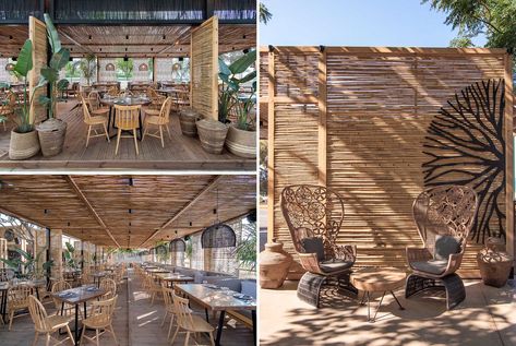 Beach Cafe Aesthetic, Bistro Aesthetic, Beach Restaurant Design, Pool Design Modern, The Beach Aesthetic, Outdoor Restaurant Patio, Outdoor Restaurant Design, Coffee Shop Interior Design, Restaurant Patio