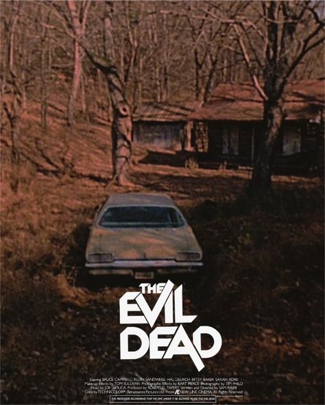 Evil Dead Aesthetic, The Evil Dead 1981, Evil Dead 1981, The Evil Dead, Movie Artwork, Sam Raimi, Horror Artwork, Evil Dead, Bruce Campbell