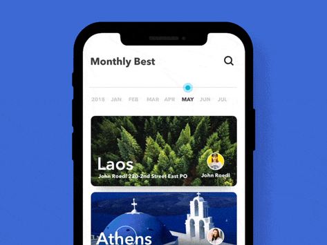 Card Animation for Travel App by Phaethon Hao Mobile App Animation, Mobile Ui Design Trends, App Infographic, Card Animation, To Do App, Card Ui, Travel Creative, Ui Animation, App Interface Design