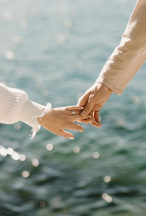 Lake Tahoe Engagement Photos, Tahoe Engagement Photos, Boat Engagement Photos, Engagement Photo Shoot Beach, Your Hand In Mine, Engagement Pictures Beach, Engagement Shoots Poses, Lake Engagement Photos, Photo Mood