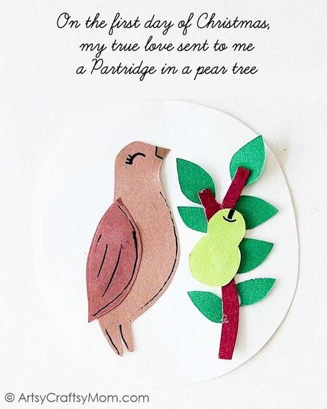 This 12 Days of Christmas Craft is inspired by the '12 Days of Christmas' carol to celebrate the holiday season and make lasting memories! Diy 12 Days Of Christmas Ornaments, 12 Days Of Christmas Felt Ornaments Free Pattern, 12 Days Of Christmas Ornaments Diy, 12 Days Of Christmas Crafts, 12 Days Of Christmas Ornaments, Drum Craft, Snow Crafts, 12 Days Of Xmas, Christmas Lesson