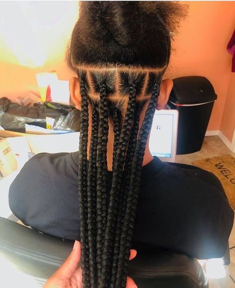 Large Box Braids, Knotless Box Braids, Braids Hairstyles For Black Women, Big Box Braids, Big Box Braids Hairstyles, Girl Braided Hairstyles, Hairstyles Natural, Box Braids Hairstyles For Black Women, Cute Box Braids Hairstyles