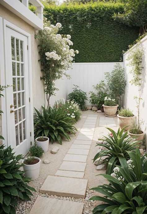 37 Adorable Small Garden Ideas for Your Tiny Oasis 17 Small Green Courtyard, Tiny Gardens Design, Small Italian Garden Ideas, Small Contemporary Garden, Small Low Maintenance Garden Ideas, Small Walled Garden Ideas, Courtyard Ideas Small, Pocket Garden Small Spaces, Townhouse Garden Ideas