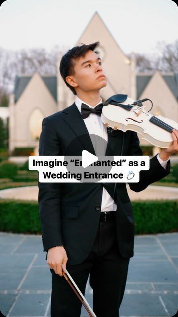 Alan Milan on Instagram: "Imagine “Enchanted” as a Wedding Entrance ❤️💍  Violin by @itsamoney   ✨ Full track available on @stringsbespoke   #enchanted #taylorswift #vibes #violinist #explore #fyp #popviolinist #wedding #weddingmusic #dallasmusic #weddingentrance" Live Violinist Wedding, Violinist Wedding Ceremony, Violin Wedding Entrance, Entrance Ideas For Wedding, Alan Milan, Wedding Violinist, Wedding Entrance Music, Violin Wedding, Wedding Entrance Songs